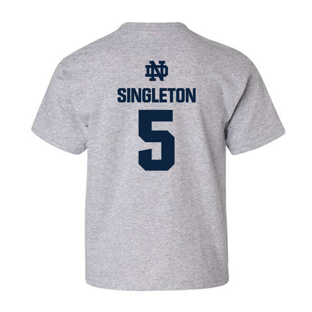 Notre Dame - NCAA Baseball : Dylan Singleton - Classic Fashion Shersey Youth T-Shirt-1