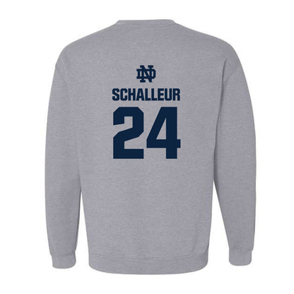 Notre Dame - NCAA Women's Lacrosse : Bailey Schalleur - Classic Fashion Shersey Crewneck Sweatshirt-1