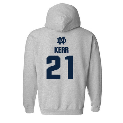 Notre Dame - NCAA Men's Ice Hockey : Jaedon Kerr - Classic Fashion Shersey Hooded Sweatshirt-1