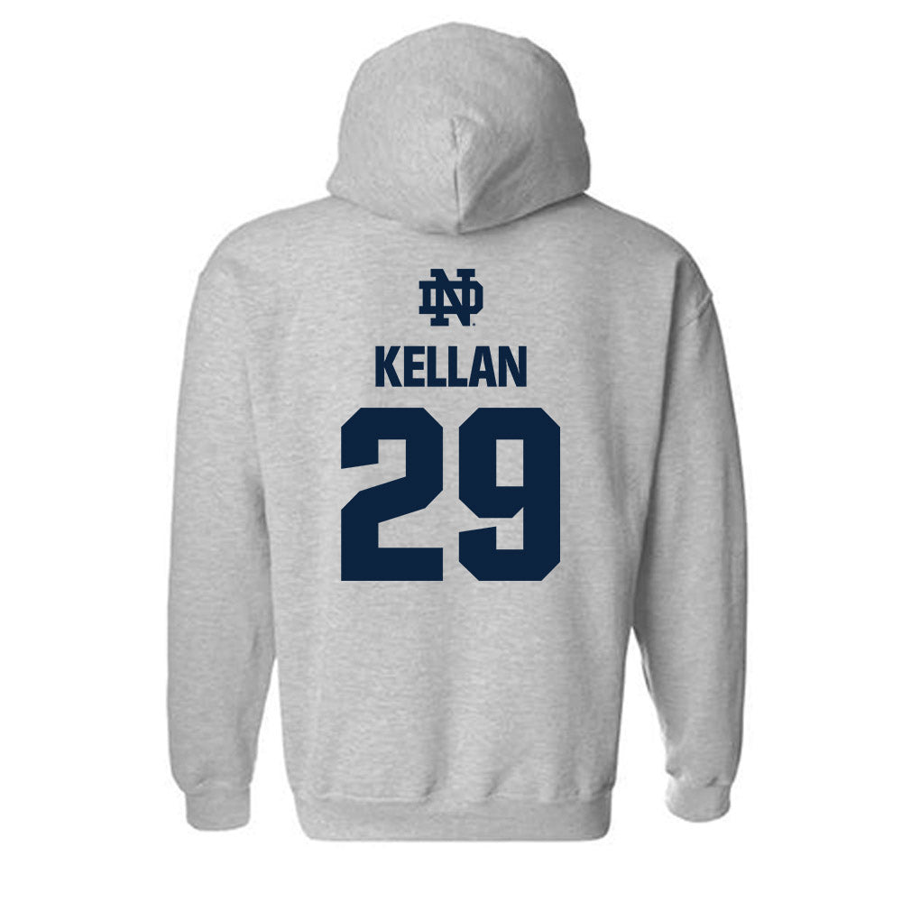 Notre Dame - NCAA Men's Lacrosse : Dylan Kellan - Classic Fashion Shersey Hooded Sweatshirt-1