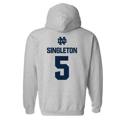 Notre Dame - NCAA Baseball : Dylan Singleton - Classic Fashion Shersey Hooded Sweatshirt-1