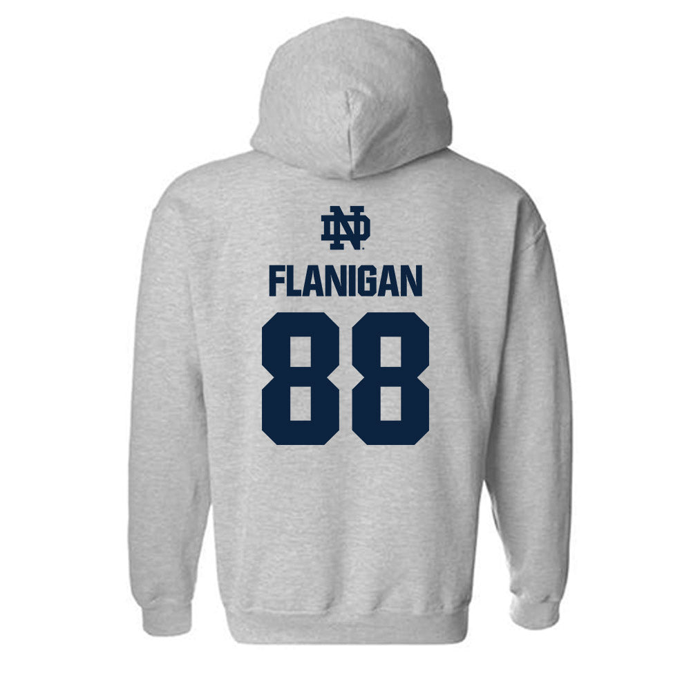 Notre Dame - NCAA Football : James Flanigan - Classic Fashion Shersey Hooded Sweatshirt-1