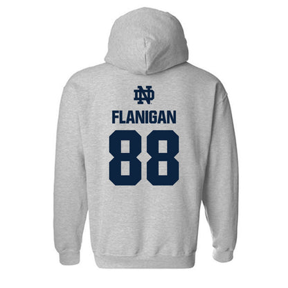 Notre Dame - NCAA Football : James Flanigan - Classic Fashion Shersey Hooded Sweatshirt-1
