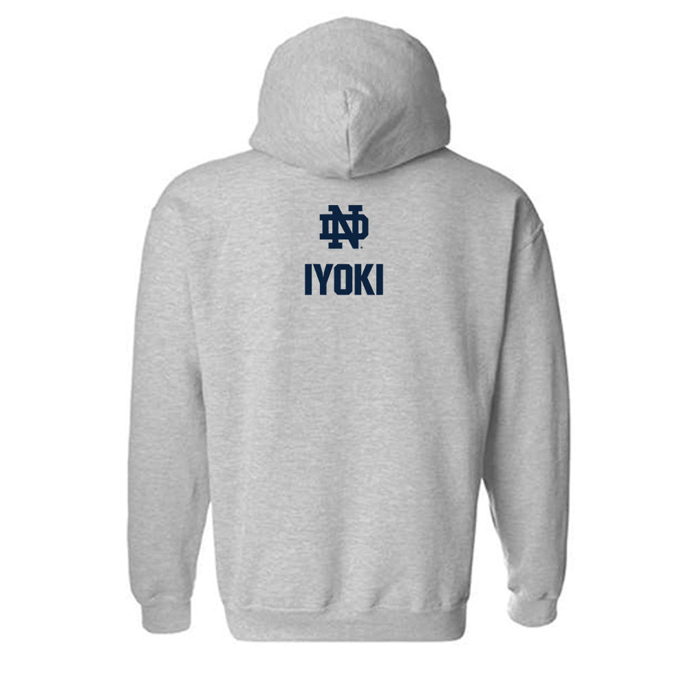 Notre Dame - NCAA Men's Fencing : Kent Iyoki - Classic Fashion Shersey Hooded Sweatshirt-1