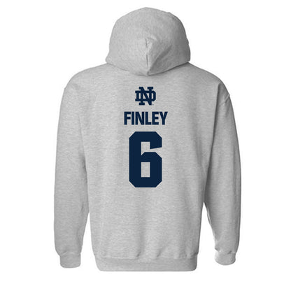 Notre Dame - NCAA Men's Lacrosse : Fisher Finley - Classic Fashion Shersey Hooded Sweatshirt-1