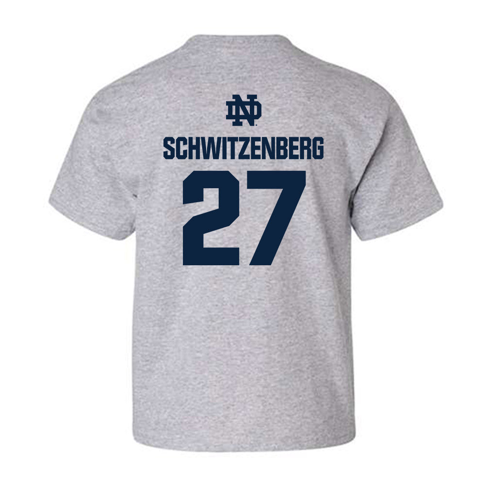 Notre Dame - NCAA Men's Lacrosse : Nate Schwitzenberg - Classic Fashion Shersey Youth T-Shirt-1