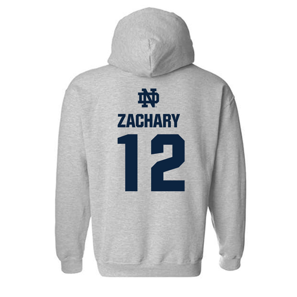 Notre Dame - NCAA Softball : Ava Zachary - Classic Fashion Shersey Hooded Sweatshirt-1