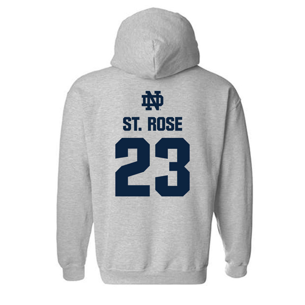 Notre Dame - NCAA Women's Basketball : Madison St. Rose - Classic Fashion Shersey Hooded Sweatshirt-1