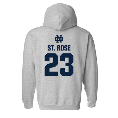 Notre Dame - NCAA Women's Basketball : Madison St. Rose - Classic Fashion Shersey Hooded Sweatshirt-1