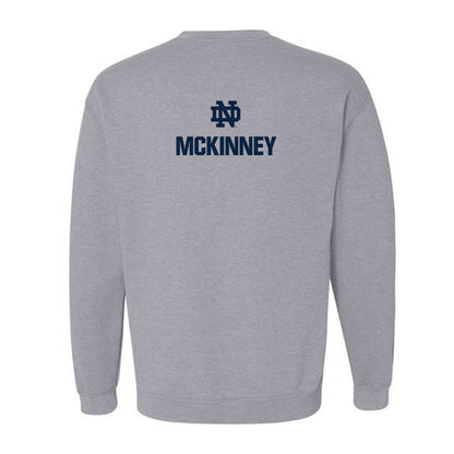 Notre Dame - NCAA Football : D.J. Mckinney - Classic Fashion Shersey Crewneck Sweatshirt-1