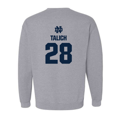 Notre Dame - NCAA Football : Luke Talich - Classic Fashion Shersey Crewneck Sweatshirt-1