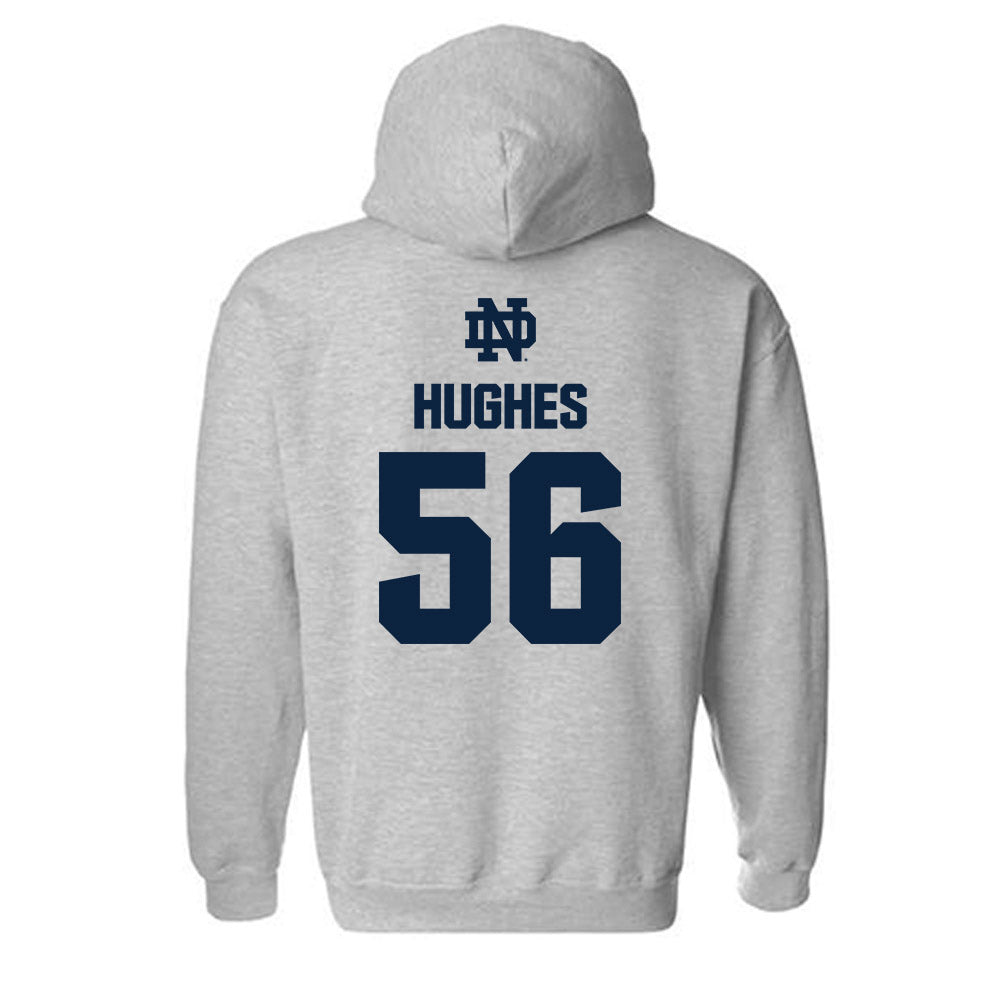 Notre Dame - NCAA Football : Elijah Hughes - Classic Fashion Shersey Hooded Sweatshirt-1