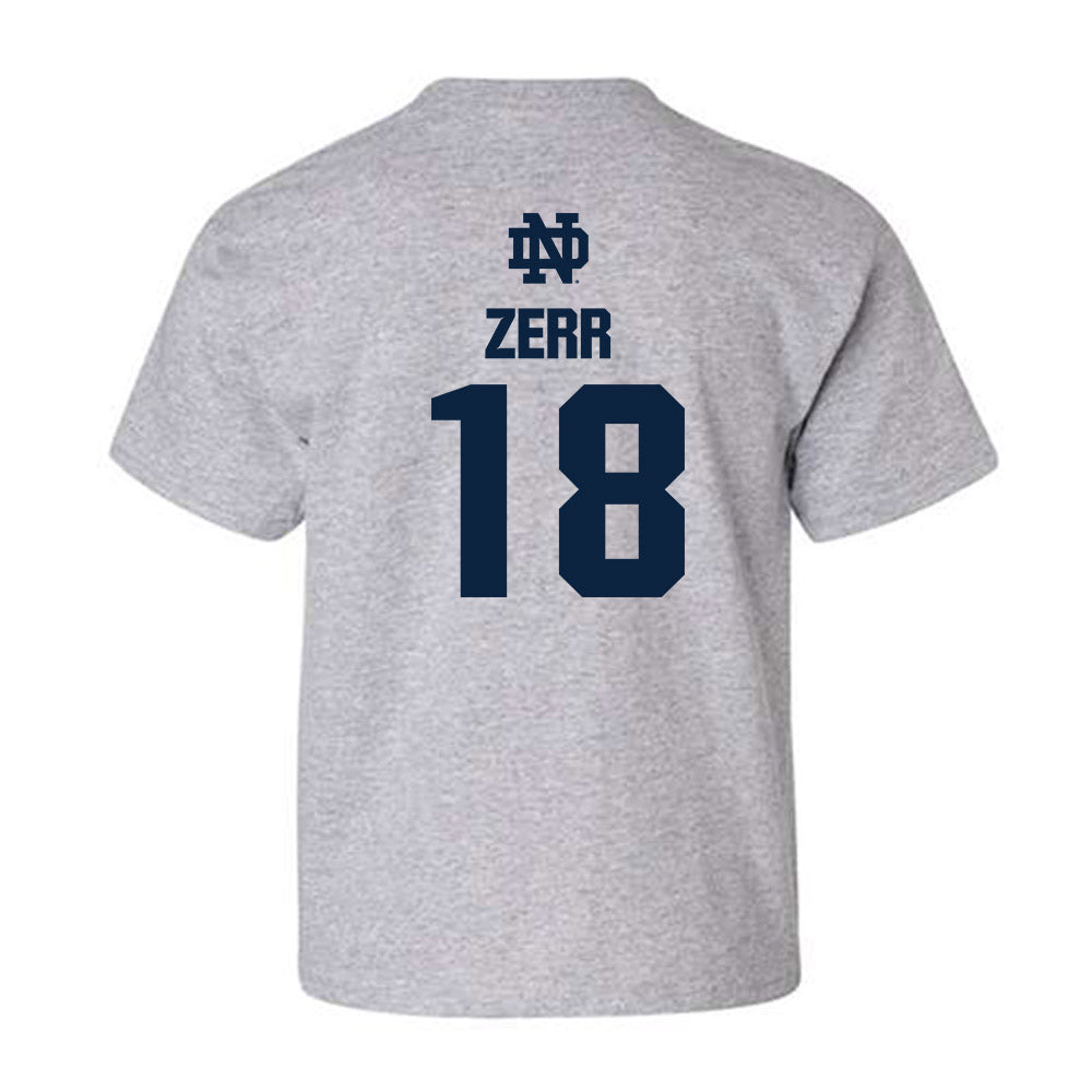 Notre Dame - NCAA Baseball : Aiden Zerr - Classic Fashion Shersey Youth T-Shirt-1