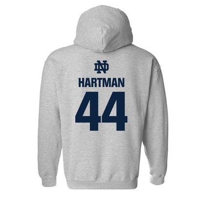 Notre Dame - NCAA Baseball : Trent Hartman - Classic Fashion Shersey Hooded Sweatshirt-1