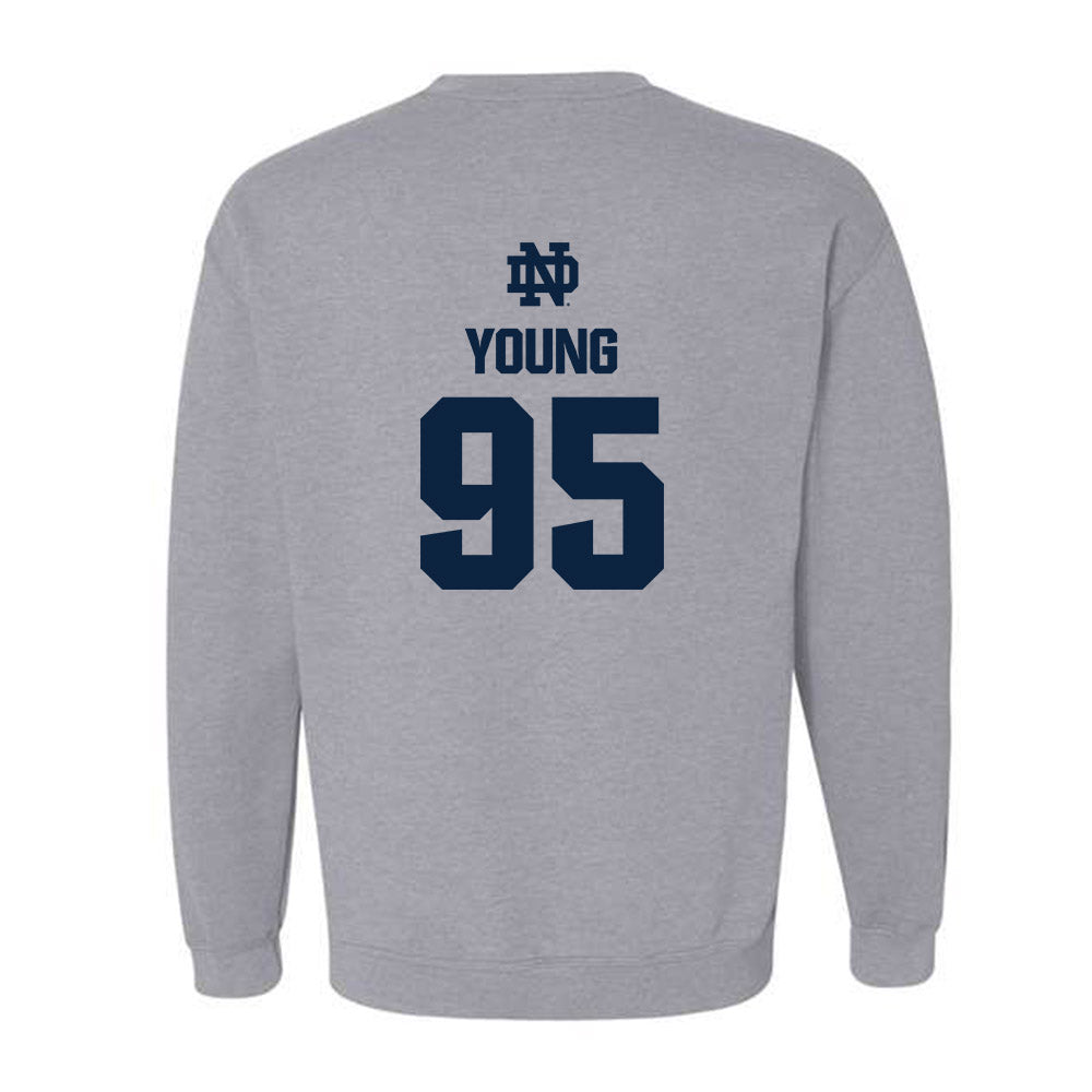 Notre Dame - NCAA Football : Bryce Young - Classic Fashion Shersey Crewneck Sweatshirt-1