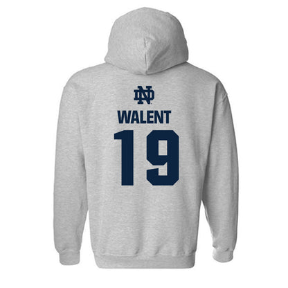 Notre Dame - NCAA Men's Soccer : Vlad Walent - Classic Fashion Shersey Hooded Sweatshirt-1