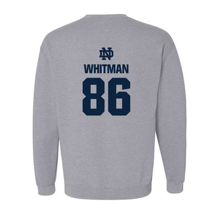 Notre Dame - NCAA Football : Alex Whitman - Classic Fashion Shersey Crewneck Sweatshirt-1