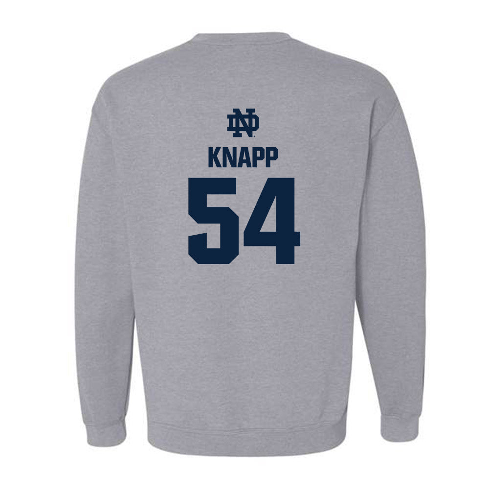 Notre Dame - NCAA Football : Anthonie Knapp - Classic Fashion Shersey Crewneck Sweatshirt-1