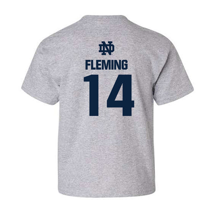 Notre Dame - NCAA Men's Ice Hockey : Maddox Fleming - Classic Fashion Shersey Youth T-Shirt-1