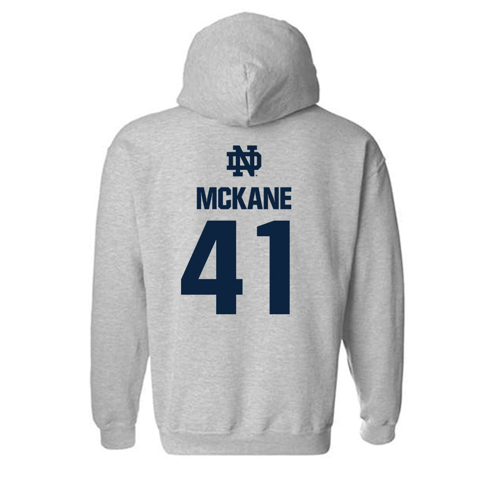 Notre Dame - NCAA Men's Lacrosse : Matthew McKane - Classic Fashion Shersey Hooded Sweatshirt-1