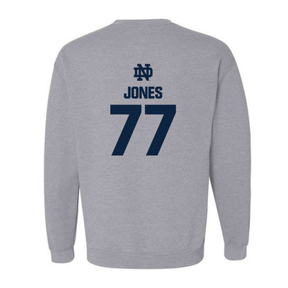 Notre Dame - NCAA Football : Peter Jones - Classic Fashion Shersey Crewneck Sweatshirt-1