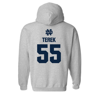 Notre Dame - NCAA Football : Christopher Terek - Classic Fashion Shersey Hooded Sweatshirt-1