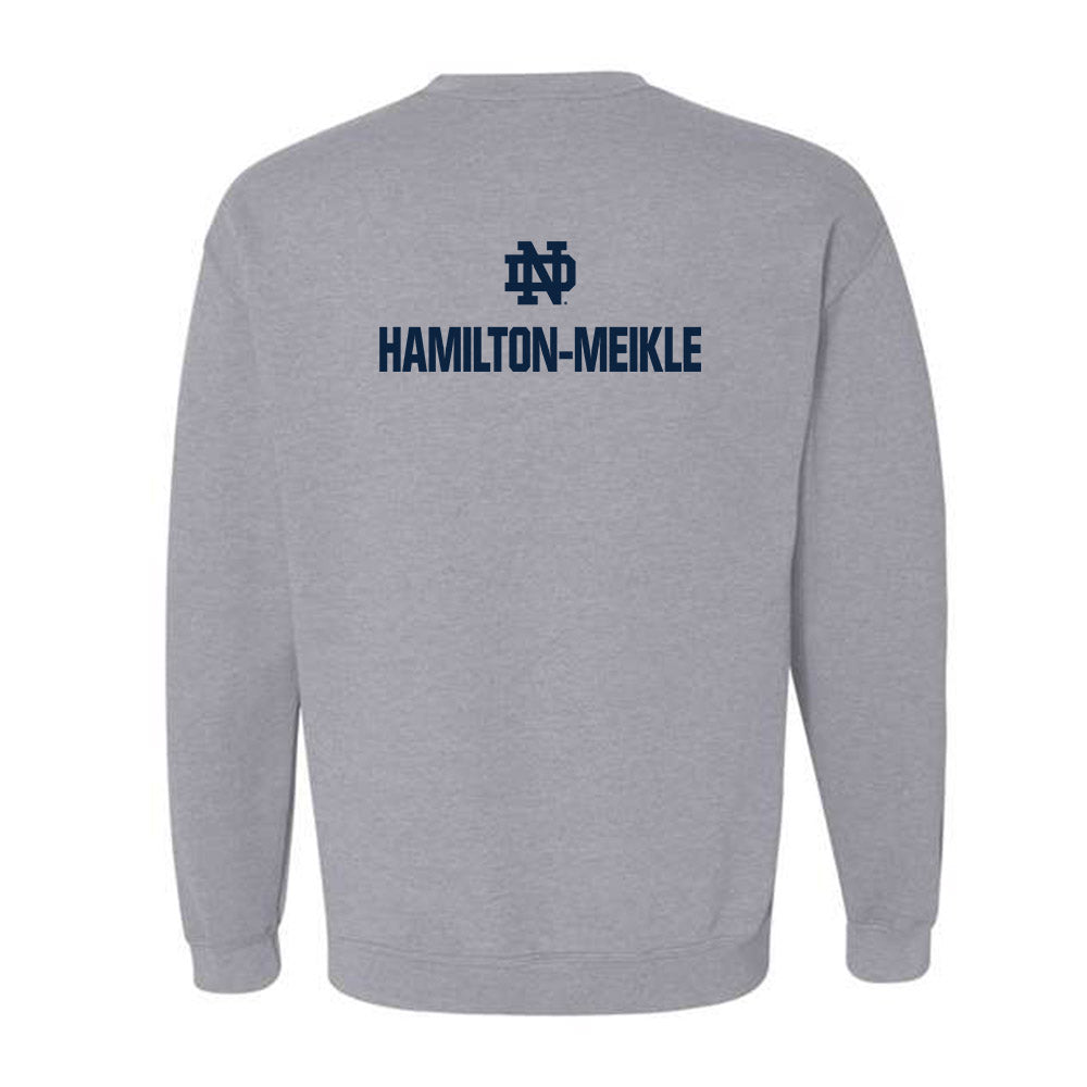 Notre Dame - NCAA Men's Fencing : Jonathan Hamilton-Meikle - Classic Fashion Shersey Crewneck Sweatshirt-1