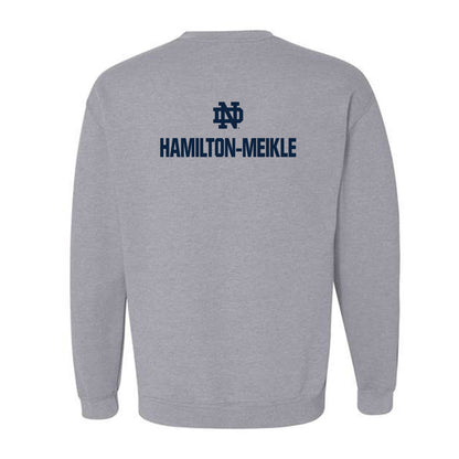 Notre Dame - NCAA Men's Fencing : Jonathan Hamilton-Meikle - Classic Fashion Shersey Crewneck Sweatshirt-1