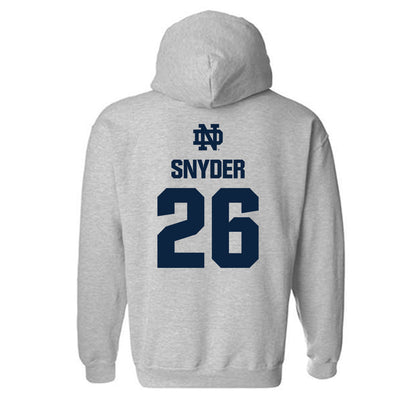 Notre Dame - NCAA Baseball : Garrett Snyder - Classic Fashion Shersey Hooded Sweatshirt-1