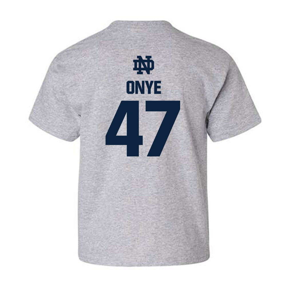 Notre Dame - NCAA Football : Jason Onye - Classic Fashion Shersey Youth T-Shirt-1