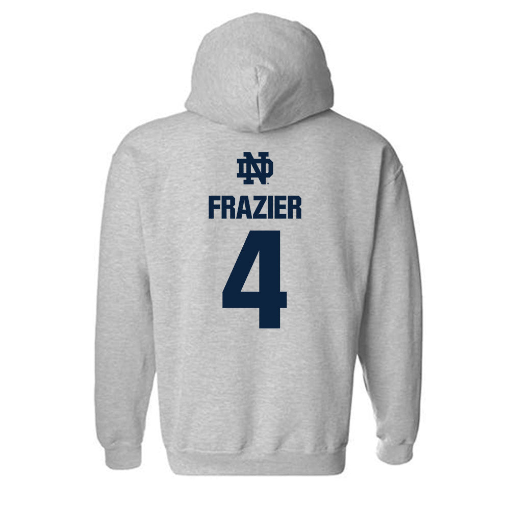 Notre Dame - NCAA Football : Bubba Frazier - Classic Fashion Shersey Hooded Sweatshirt-1