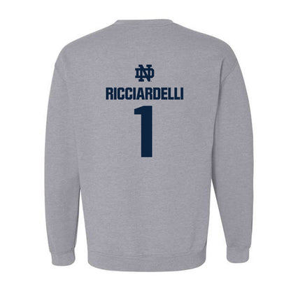 Notre Dame - NCAA Men's Lacrosse : Thomas Ricciardelli - Classic Fashion Shersey Crewneck Sweatshirt-1