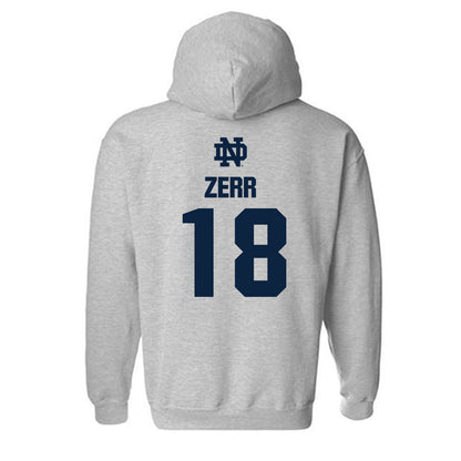 Notre Dame - NCAA Baseball : Aiden Zerr - Classic Fashion Shersey Hooded Sweatshirt-1