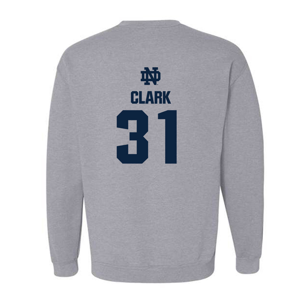 Notre Dame - NCAA Baseball : Evan Clark - Classic Fashion Shersey Crewneck Sweatshirt-1