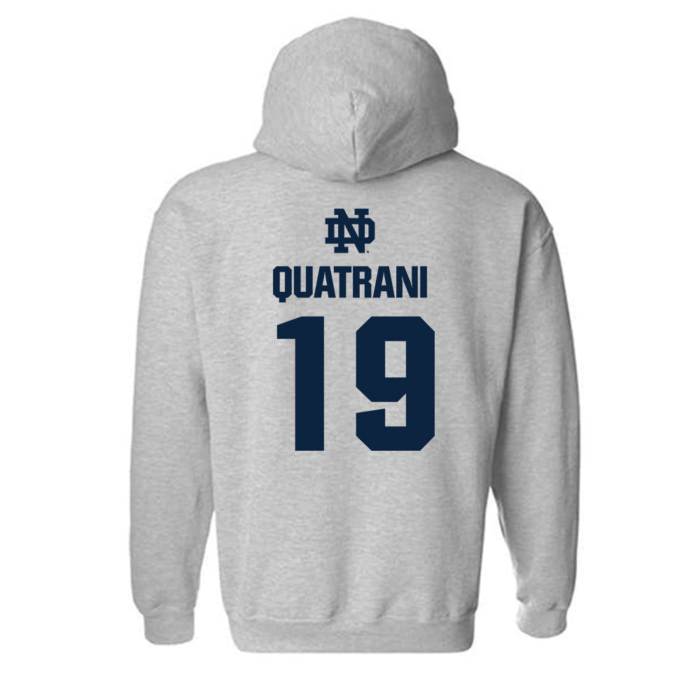 Notre Dame - NCAA Baseball : Mark Quatrani - Classic Fashion Shersey Hooded Sweatshirt-1