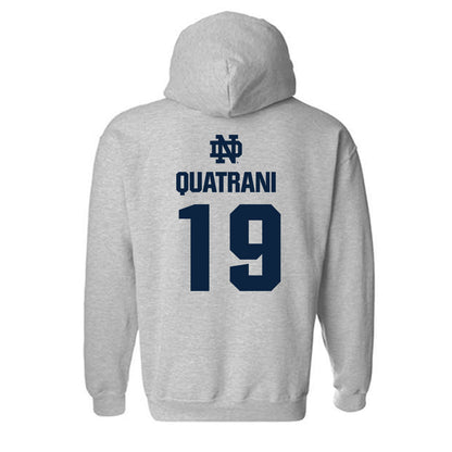 Notre Dame - NCAA Baseball : Mark Quatrani - Classic Fashion Shersey Hooded Sweatshirt-1