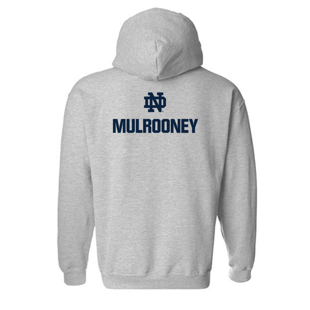 Notre Dame - NCAA Women's Swimming & Diving : Caroline Mulrooney - Classic Fashion Shersey Hooded Sweatshirt-1