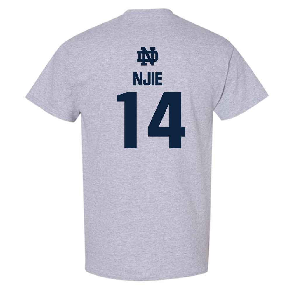 Notre Dame - NCAA Men's Basketball : Kebba Njie - Classic Fashion Shersey T-Shirt-1