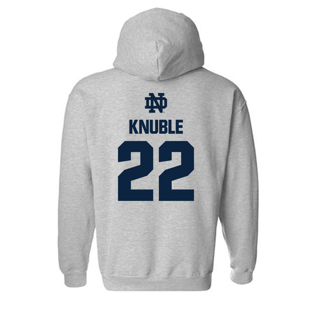 Notre Dame - NCAA Men's Ice Hockey : Cole Knuble - Classic Fashion Shersey Hooded Sweatshirt