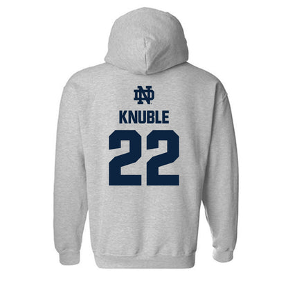 Notre Dame - NCAA Men's Ice Hockey : Cole Knuble - Classic Fashion Shersey Hooded Sweatshirt