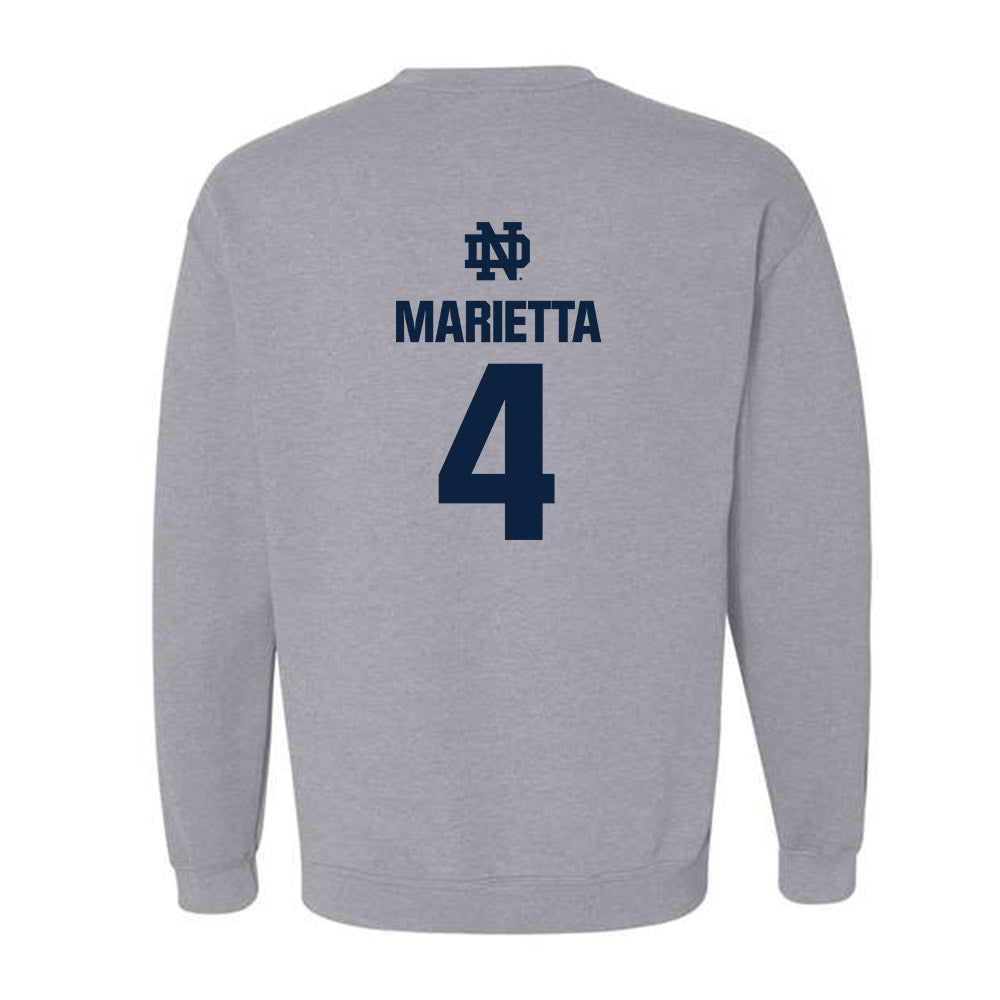 Notre Dame - NCAA Softball : Ashley Marietta - Classic Fashion Shersey Crewneck Sweatshirt-1
