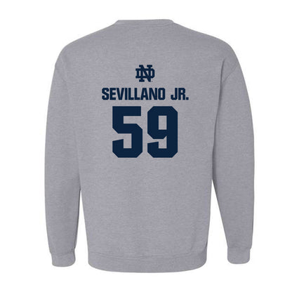 Notre Dame - NCAA Football : Sean Sevillano Jr. - Classic Fashion Shersey Crewneck Sweatshirt-1