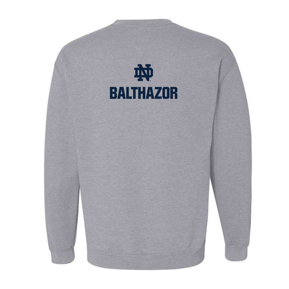 Notre Dame - NCAA Men's Tennis : Nolan Balthazor - Classic Fashion Shersey Crewneck Sweatshirt-1