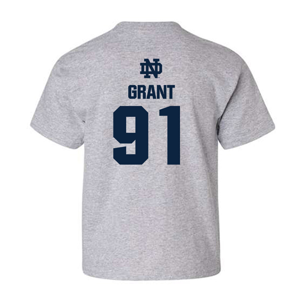 Notre Dame - NCAA Men's Lacrosse : Griffin Grant - Classic Fashion Shersey Youth T-Shirt-1