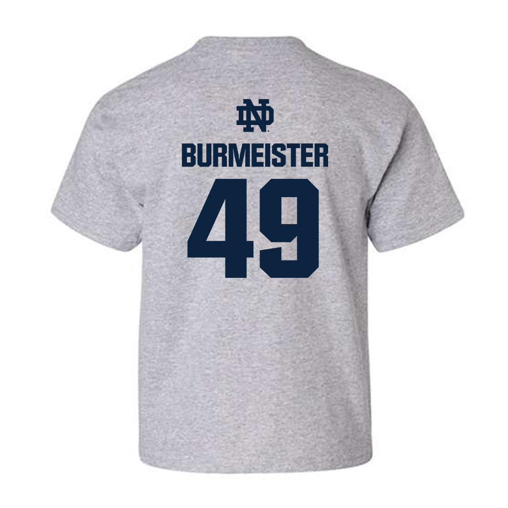 Notre Dame - NCAA Men's Lacrosse : Ben Burmeister - Classic Fashion Shersey Youth T-Shirt-1