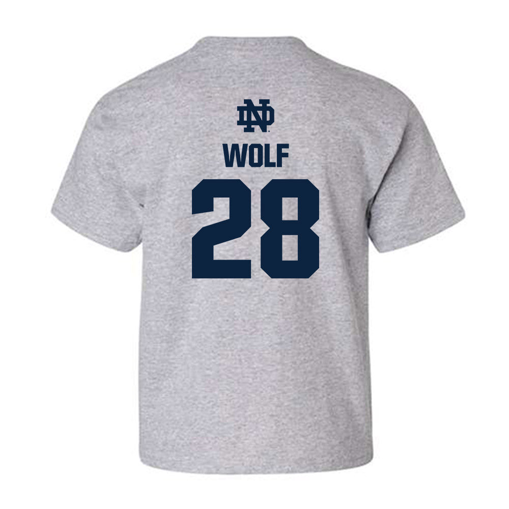 Notre Dame - NCAA Baseball : Rhys Wolf - Classic Fashion Shersey Youth T-Shirt-1