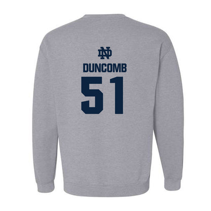 Notre Dame - NCAA Men's Basketball : Logan Duncomb - Classic Fashion Shersey Crewneck Sweatshirt-1