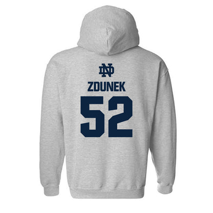 Notre Dame - NCAA Baseball : Eric Zdunek - Classic Fashion Shersey Hooded Sweatshirt-1
