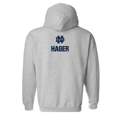 Notre Dame - NCAA Women's Swimming & Diving : Jaylee Hager - Classic Fashion Shersey Hooded Sweatshirt-1