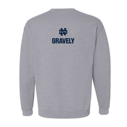 Notre Dame - NCAA Baseball : Warren Gravely - Classic Fashion Shersey Crewneck Sweatshirt-1